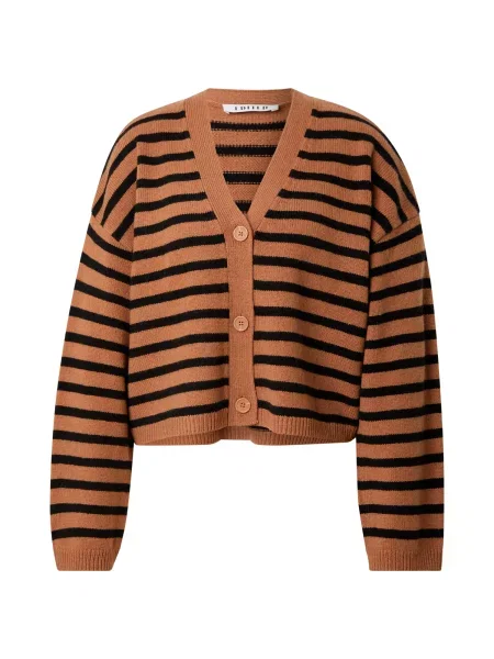 EDITED Geacă tricotată Edana maro negru