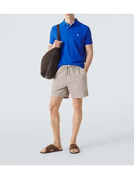 Menčestrové šortky Polo Ralph Lauren sivá