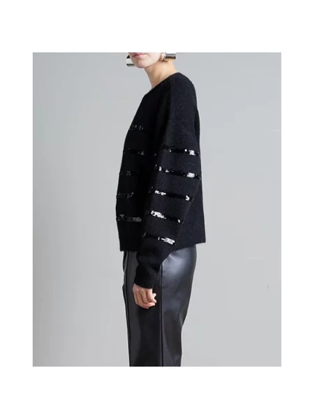 Sweter Kaos z cekinami czarny