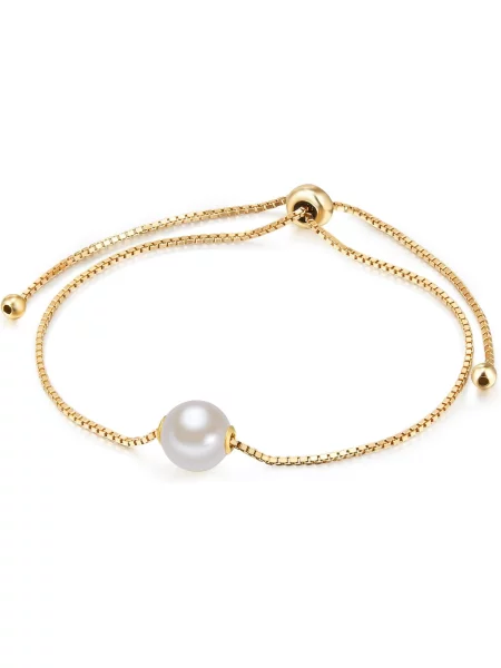 Valero Pearls Zapestnica zlata / biserno bela