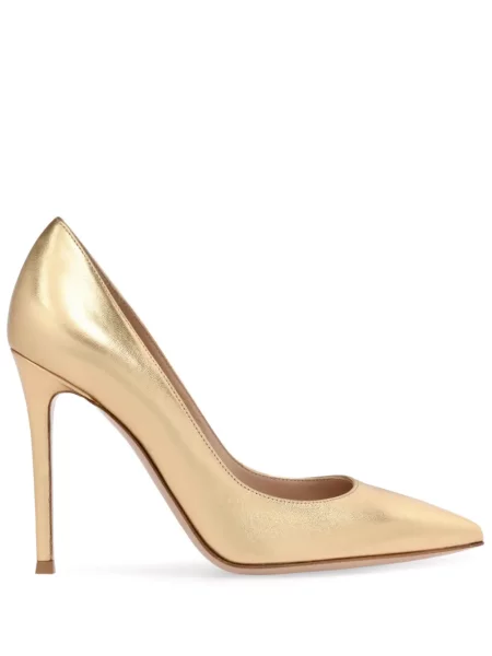 Pantofi cu toc Gianvito Rossi auriu