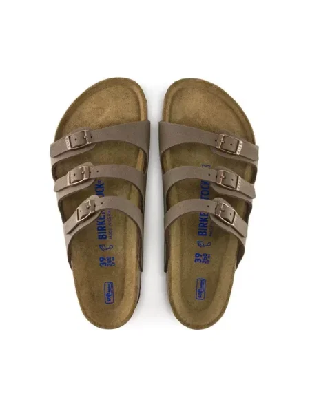 Birkenstock Klapki Florida brązowy