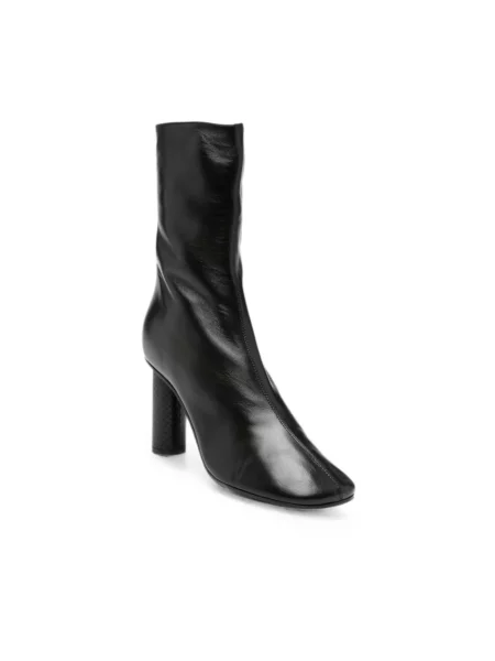 Buty do kostki Paris Texas skórzane czarne