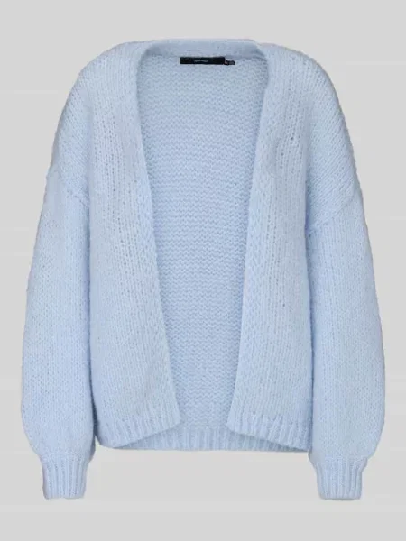 Kardigan rozpinany o kroju loose fit z bufiastymi rękawami model MAYBE' Vero Moda