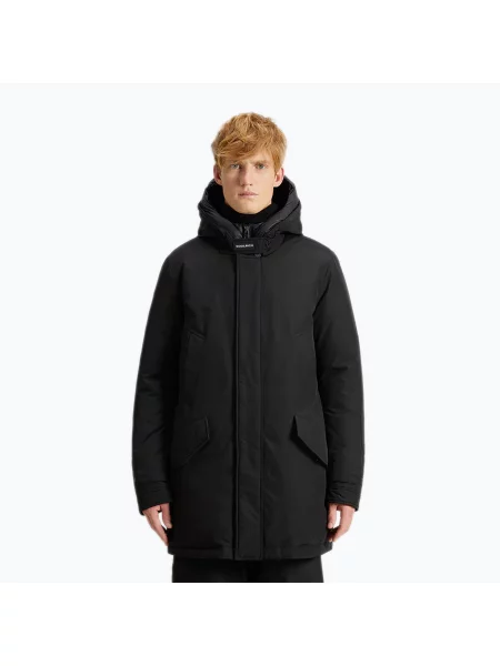 Magas nyakú parka Woolrich fekete