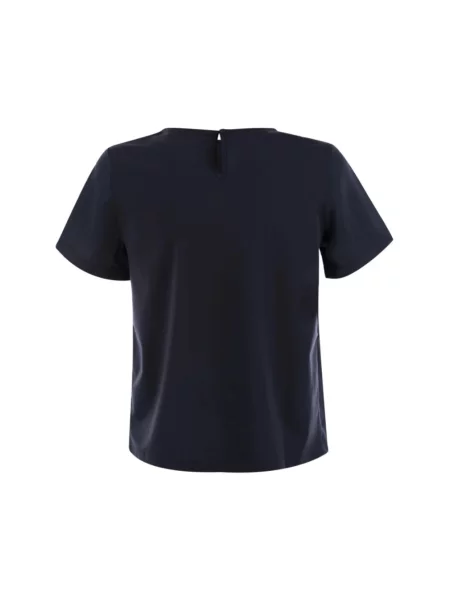 Satynowa bluzka Max Mara Weekend niebieska