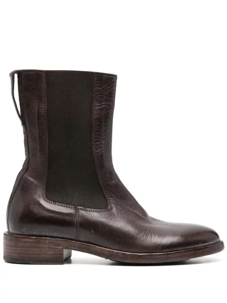 Botine Moma din piele maro