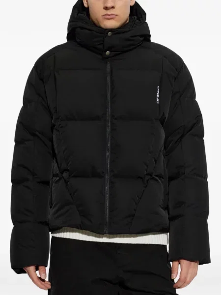 Geacă Off-white cu autograf alb