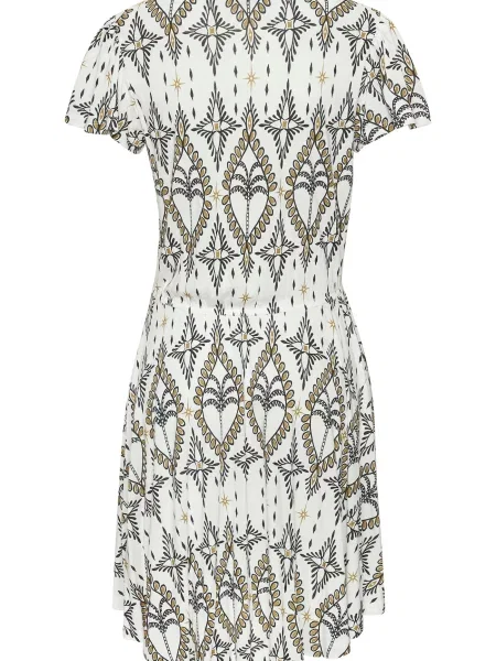 LASCANA Rochie nisipiu / galben curry negru
