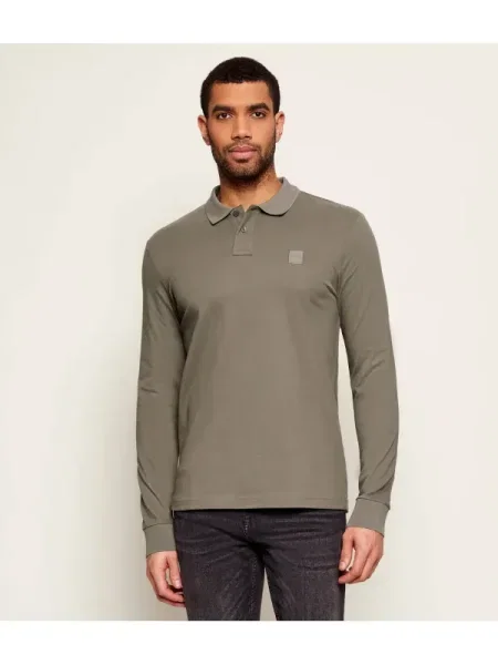 BOSS ORANGE Polo Passerby | Slim Fit | stretch gri