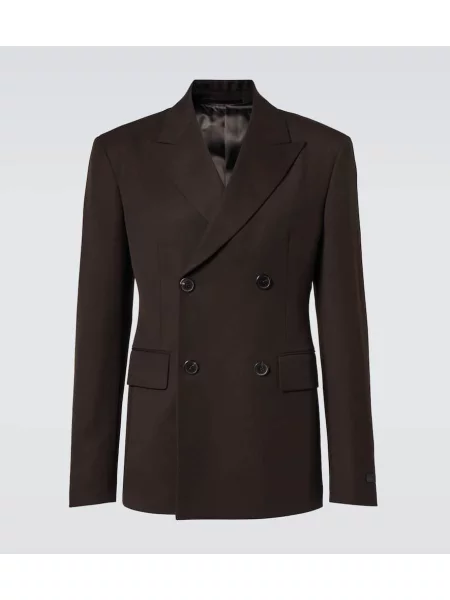 Volneni blazer Prada rjava