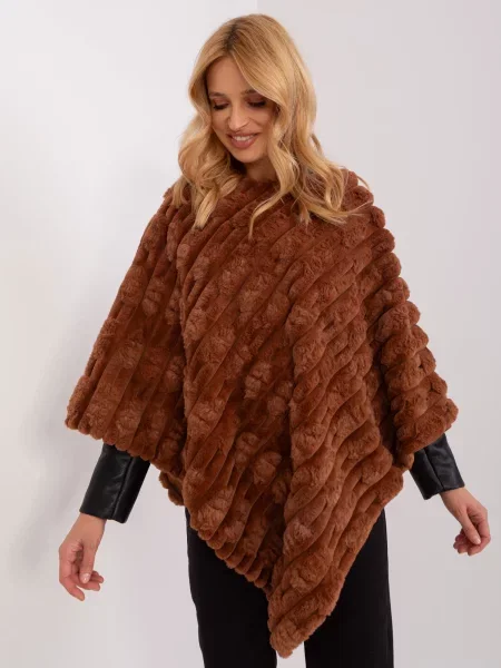 Poncho Wool Fashion Italia maro