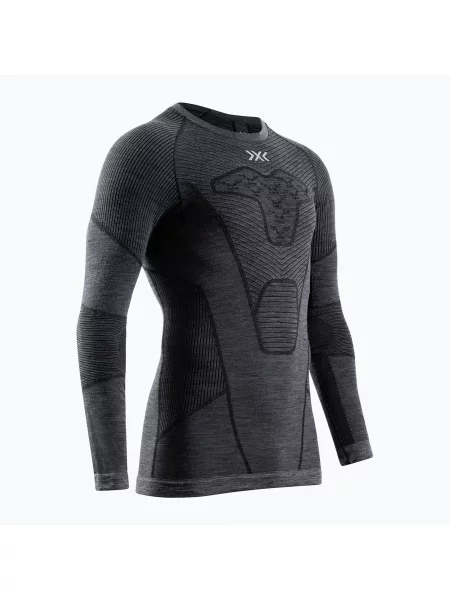 Риза X-bionic от мерино вълна с дълъг ръкав сиво