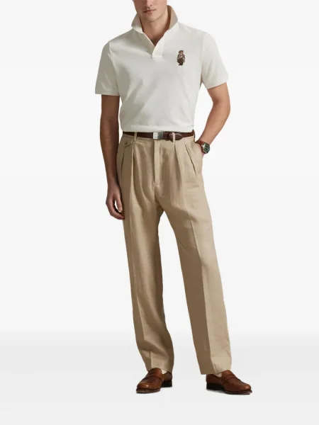 Μικρός κασκέτο Polo Ralph Lauren με χαμηλή μέση υφαίνω διαγωνίως πράσινο