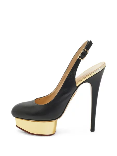 Pantofi cu toc Charlotte Olympia cu platformă negru