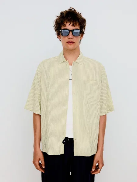 Bershka Cămașă verde