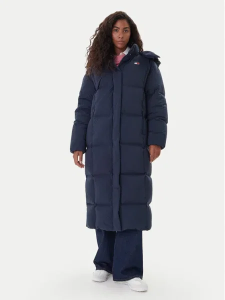 Kabát Tommy Jeans kék