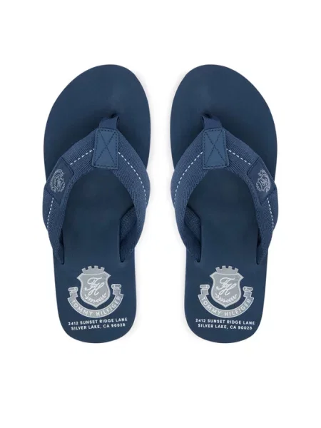 Tommy Hilfiger Japonki Patch Hilfiger Beach Sandal niebieski