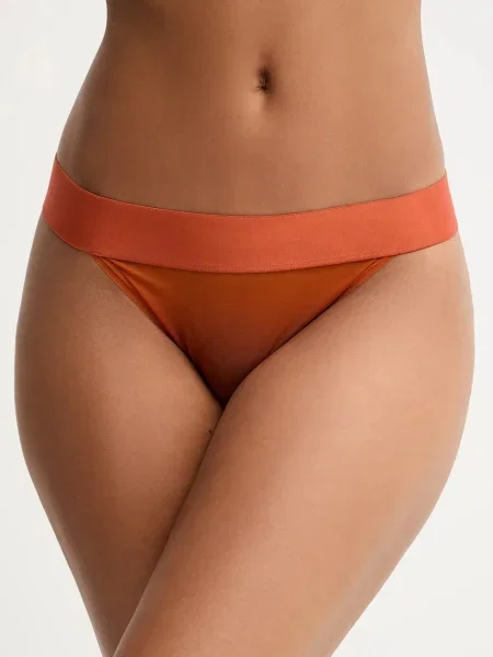 Бикини Dkny от полупрозрачна материя бежово