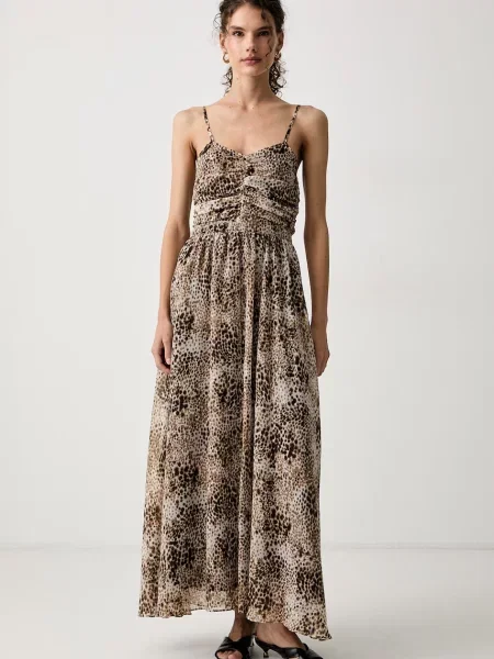 Max&Co. rochie evazată URBANO bej