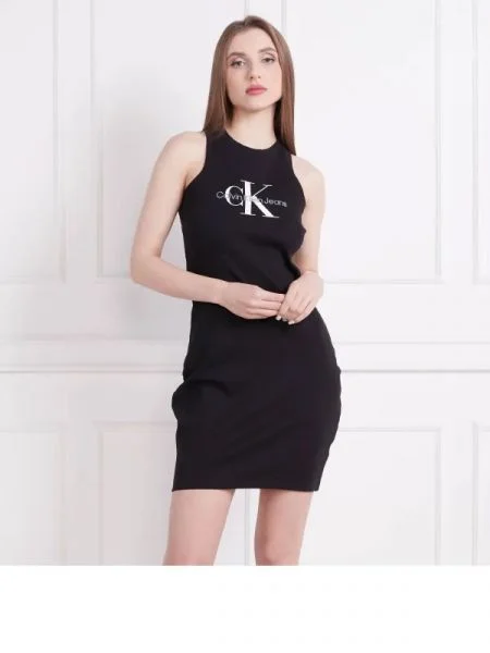 CALVIN KLEIN JEANS Rochie ARCHIVAL MONOLOGO negru
