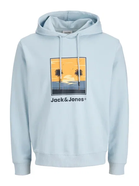 Jack & Jones Plus Majica JJPERRY mornarska / pastelno / svetlo rumena / svetlo oranžna modra