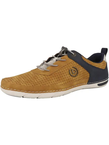 Bugatti Športni čevlji z vezalkami marine / rumena bela