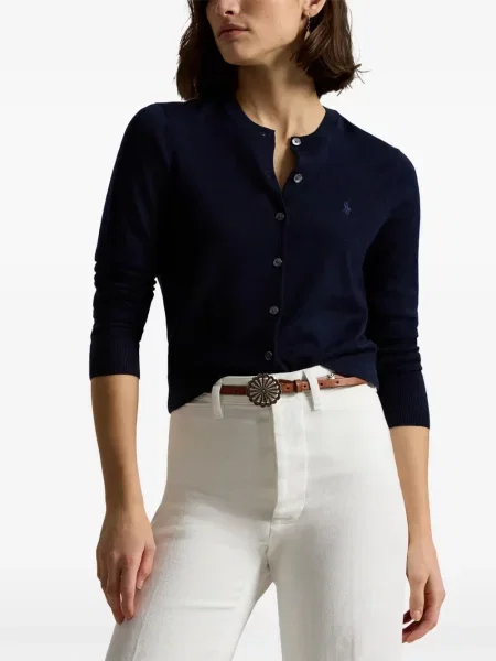 Велурени бягане с яка чорапи Polo Ralph Lauren синьо