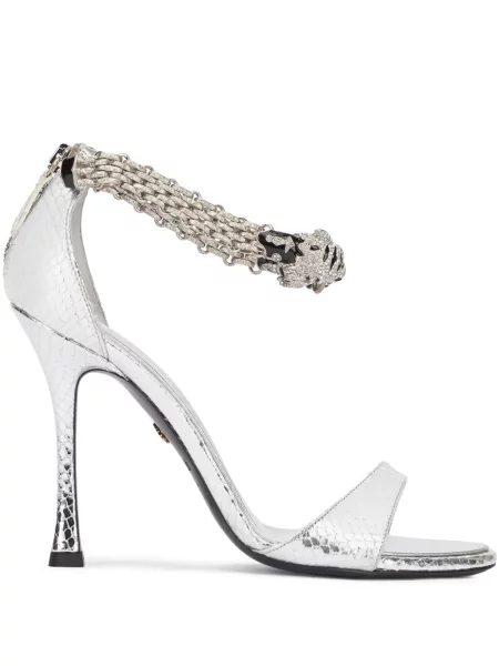 Sandale Roberto Cavalli argintiu