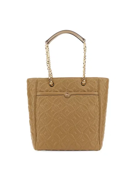 Shopperka Michael Kors z logo beżowa