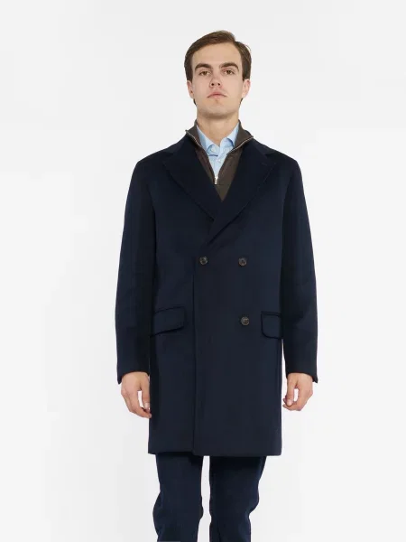 Пальто Arber вовна/поліестер синій