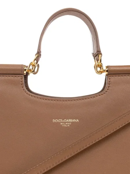Geanta de piele Dolce & Gabbana din piele maro