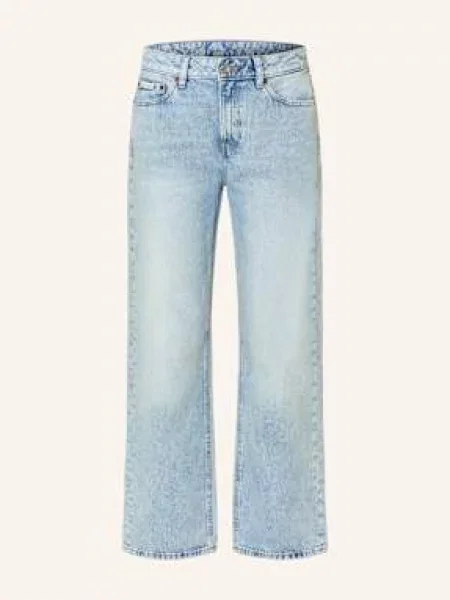 Calvin Klein Jeans Jeansy Straight Signature Straight blau niebieskie