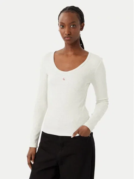 Calvin Klein Jeans Bluza Svetlo siva