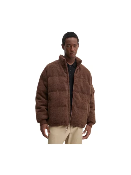 Levi's kurtka puchowa zimowa brązowy