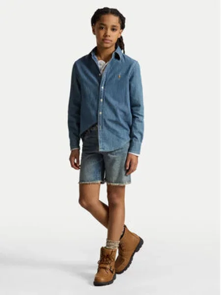 Polo Ralph Lauren džinsiniai marškiniai mėlyna