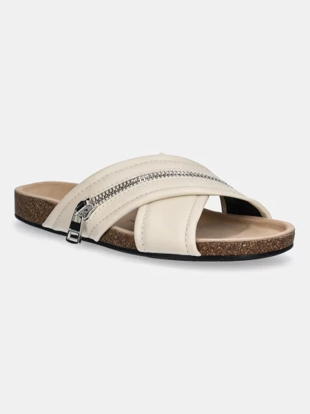 JW Anderson șlapi de piele Biker Loafer bej