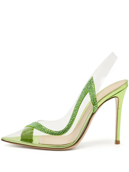 Pantofi cu toc Gianvito Rossi verde