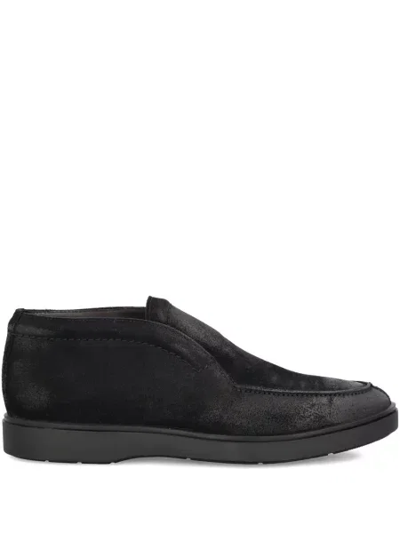 Loaferice Tagliatore od brušene kože crna