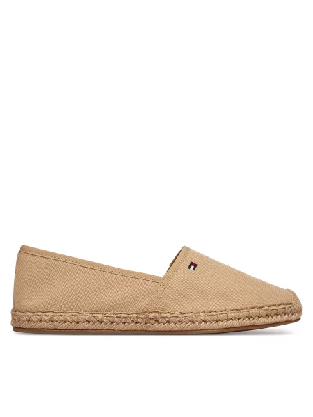 Espadrile Tommy Hilfiger Flag Canvas Espadrille bež