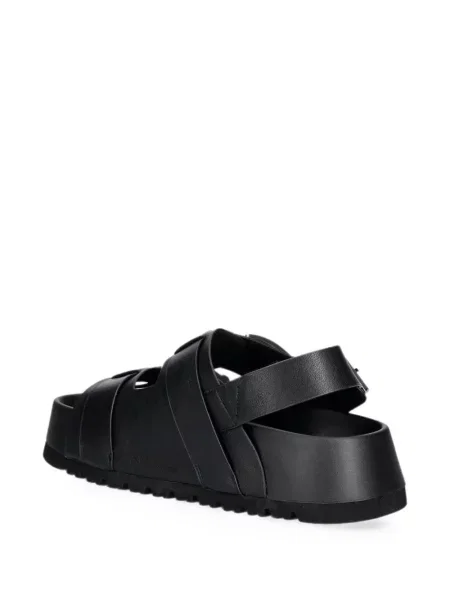 Sandale Buffalo cu platformă cu cataramă negru