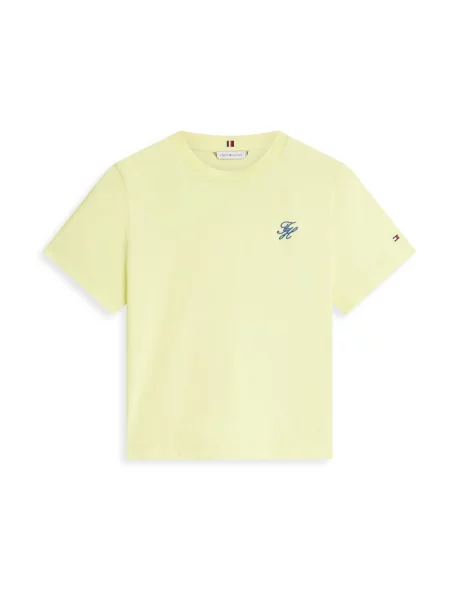 TOMMY HILFIGER Majica mornarska / kraljevo modra / rumena rdeča