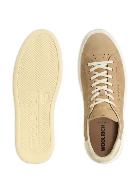 Sneakerși Woolrich din piele cu platformă
