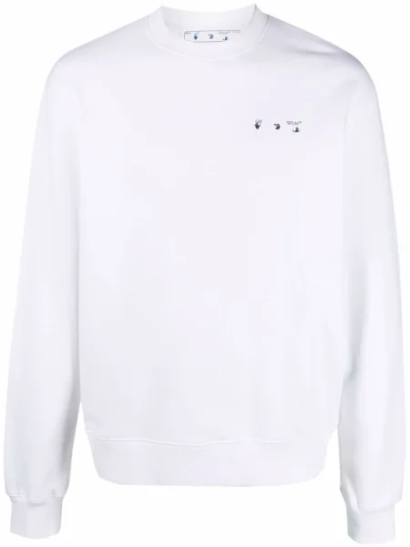 Hanorac Off-white cu imagine alb