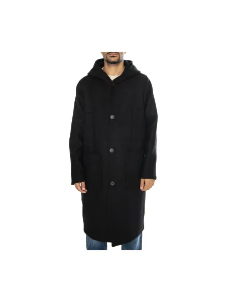 Parka Elvine wełniana czarna