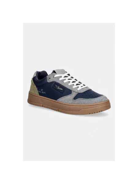 Aeronautica Militare Sneakersy Kolorowy granatowe