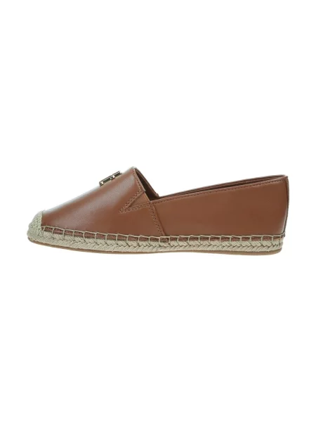 Tommy Hilfiger Bőr espadrilles cipő bézs