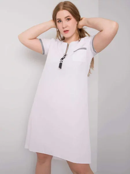 Rochie Fashionhunters de costum alb