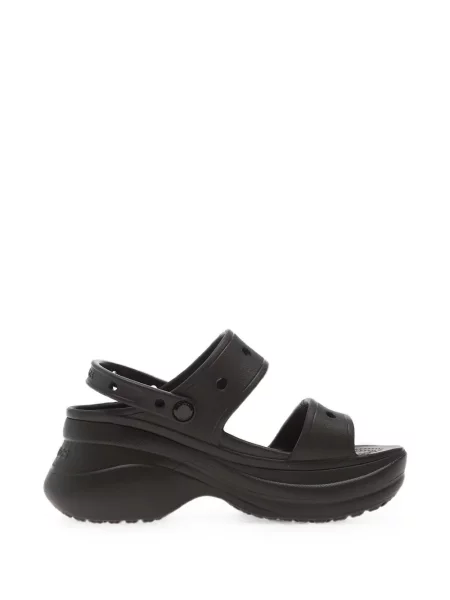 Sandale Crocs cu platformă clasici negru