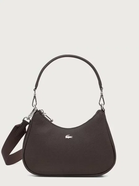 Lacoste crossbody kabelka hnědá